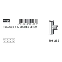Raccordo a Tee rame ø28/22/28 mm estremità a saldare femmina FFF 101282