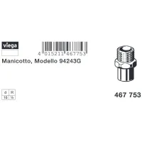 Manicotto FM 16-1/2" bronzo, estremità a saldare femmina, filettatura R 467753