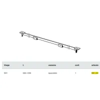 Griglia a listello Corriacqua Advantix Vario 30x120 686284