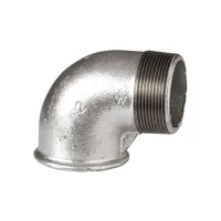 92 - Curca a gomito 90° MF 1"1/2 in ghisa zincata 09225007 - -  EURACCORDI - -  