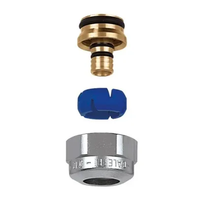 DARCAL, Raccordo a diametro autoadattabile per tubi in plastica, semplice e multistrato. Attacco 23 p.1,5 - ø interno 11,5-12, ø esterno 14-16 - Per multistrato 16x2 e 16x2,25 - 681024