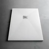 Piatto doccia Pietrablu Trendy, dim. 80 x 100 x h.3 cm - colore bianco 89614440-1001