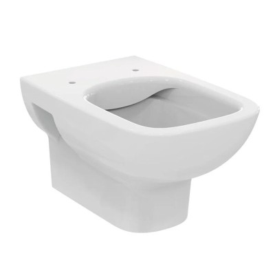 i.life A vaso wc sospeso RimLS+ con scarico a parete, senza sedile, fissaggi nascosti, bianco T452301