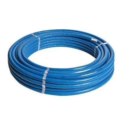 Tubo multistrato ø32x3 mm in rotolo da 25 metri STANDARD (PE-Xc/Al/PE-Xc) con isolamento di spessore 13 mm con guaina blu goffrata (prezzo al metro - minimo acquistabile 25 metri) 25ISO1332BL