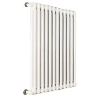 Ardesia radiatore tubolare 2 colonne 19 elementi h.586 - colore bianco RAL9016 - completo di tappo cieco e riduzioni da 1/2" 3541700082459