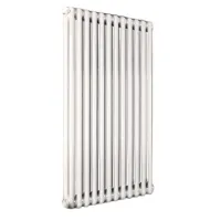 Ardesia radiatore tubolare 2 colonne 4 elementi h.600 - colore bianco RAL9016 - completo di 4 riduzioni da 1/2" 3541700080043