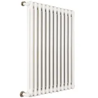 Ardesia radiatore tubolare 2 colonne 5 elementi h.500 - colore bianco RAL9016 - completo di tappo cieco e riduzioni da 1/2" 3541700086682