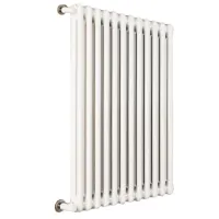 Ardesia radiatore tubolare 2 colonne 5 elementi h.900 - colore bianco RAL9016 - completo di tappo cieco e riduzioni da 3/8" 3541700014458