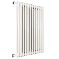 Ardesia radiatore tubolare 2 colonne 6 elementi h.900 - colore bianco RAL9016 - completo di tappo cieco e riduzioni da 3/8" 3541700014238