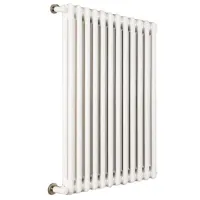 Ardesia radiatore tubolare 2 colonne 6 elementi h.1000 - colore bianco RAL9016 - completo di tappo cieco e riduzioni da 3/8" 3541700065534