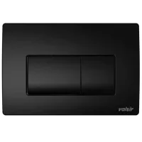Placca di scarico WC meccanica P1 doppio pulsante Valsir Tropea nero opaco VS0871303