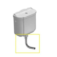 PAESTUM batteria scarico con curva cromo BA007