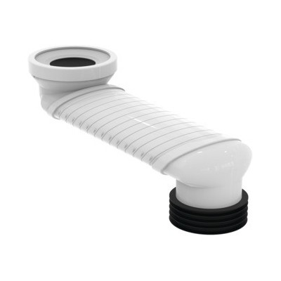 Tubo di scarico Ideal Standard. Curva tecnica regolabile da 13 a 32 cm T538667
