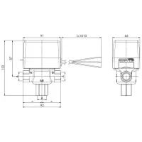 Valvola di zona a 3 vie da 1" Mut SF 25 M1 con ritorno a molla 7.001.01827