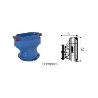 Ariasilent Link 50 compact raccordo di collegamento ø50x102 VS0435221 - -  VALSIR - - VS0435221