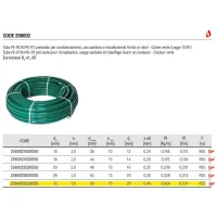 FLEXALL-ISO Tubo multistrato PE-RT/AI/PE-RT ø32x3 preisolato per condizionamento, uso sanitario e riscaldamento - Colore verde (Legge 10/91) (prezzo al metro - minimo acquistabile 25 metri) 2580023230025