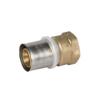 Raccordo diritto femmina ø25/2,5 x 3/4" Pexal Brass - raccordo a pressare VS0170334