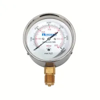 Manometro per gas - 0 ÷ 600 mbar - ø 80 - 3/8" - attacco radiale 00000006918