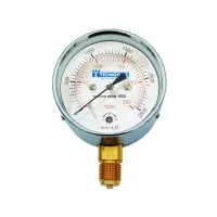 Manometro a membrana 0 ÷ 250 mbar - ø 63 - per gas in bassa pressione con attacco 1/4" radiale 00000006904