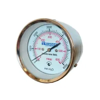 Manometro per gas - 0 ÷ 600 mbar - ø 80 - 3/8" - attacco radiale 00000006918