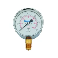 Manometro per gas 0 ÷ 60 mbar - Ø 80 - 3/8" - attacco radiale 00000006914