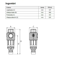 PULIFIL 1" F Filtro autopulente semi-automatico - Grado
di filtrazione 100 μm FT012