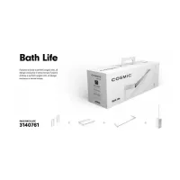 Cosmic Bath Life pack con portascopino, 2 appendini, portarotolo e portasalviette WJC229P0761000