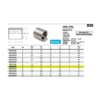 Manicotto 1"1/2 AISI316L- ISO4144 da tubo senza saldatura 268112316L