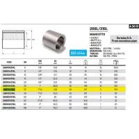 Manicotto 1"1/4 AISI316L- ISO4144 da tubo senza saldatura 268114316L