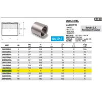 Manicotto 2" AISI316L- ISO4144 da tubo senza saldatura 268200316L