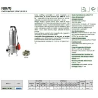 Dab Pumps FEKA VS 1200 M-A Pompa sommergibile in acciaio inox per sollevamento acque reflue 103040120H