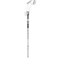 Bossini PATTY kit doccetta con supporto fisso e flessibile 125 cm, finitura cromo, 1 getto C03075B00030004