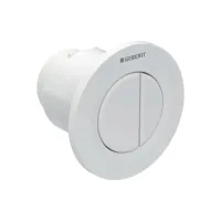 Comando a distanza pneumatico Geberit tipo 01, round, per risciacquo a due quantità, pulsante da incasso, bianco 116.042.11.1