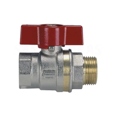 Valvola a sfera Aster ACS 0825 ø1"MF con farfalla rossa 0825R406