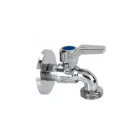 Rubinetto cromato per lavatrice da 1/2" con sfera teflonata anticalcare 1722C344