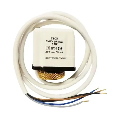 Testina elettrotermica per impianti radianti 230V con micro UFHACT230NC4B