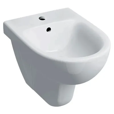Geberit SELNOVA bidet sospeso, con foro rubinetteria e troppopieno, colore bianco finitura lucido 500.264.01.7