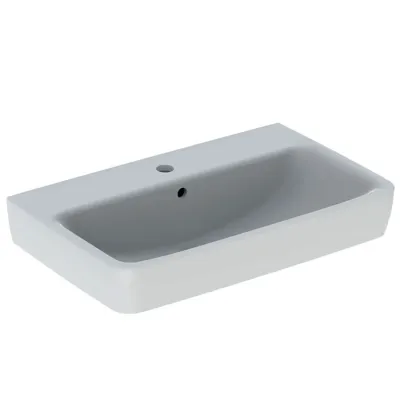 Geberit SELNOVA COMPACT lavabo L.63 cm, con foro rubinetteria e troppopieno, colore bianco finitura lucido 501.890.00.7