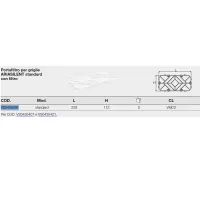 Portafiltro per griglie ARIASILENT standard con filtro VS0435491