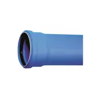 HTEM tubo di scarico 1 bicchiere in PP ø90 mm L. 250 mm - gamma Triplus VS0650083