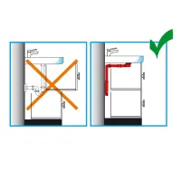 Sifone SPAZIO BAGNO NT ispezionabile per lavabo completo di raccordo 1 - 1.1/4 uscita ø 32-40 A.8274.01