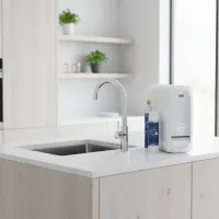 GROHE BLUE HOME + STARTER KIT Miscelatore Monocomando per lavello con sistema filtrante dell'acqua bocca a C Cromo 115556
