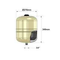 Vaso espansione Hydro-Plus E 18 litri 3/4" Zilmet 11E0001800 Vaso espansione Hydro-Plus E 18 litri 3/4" Zilmet 11E0001800