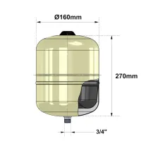 Vaso espansione Hydro-Plus E 5 litri Zilmet 11E0000500 Vaso espansione Hydro-Plus E 5 litri Zilmet 11E0000500