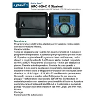 Easy-Set Logic Orbit programmatore centralina 6 stazioni HRC-100-C con trasformatore interno INM94896