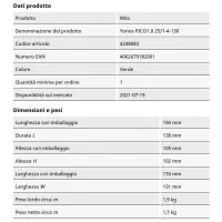 Yonos PICO1.0 25/1-4-130 interasse 180 mm ø1"1/2 Circolatore standard singolo a rotore bagnato con attacchi filettati 4215514