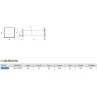 Tecnosystemi PICO PRO 30 unità di ventilazione (VMC) con recupero di calore puntuale a parete, 30 m³/h  - WIFI - ACD100056
