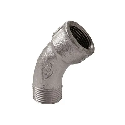 40 - Curva a gomito 45° MF 2"1/2 in ghisa zincata 04025009 - -  EURACCORDI - - 04005009