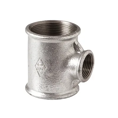 130R - Tee riduzione 3" x 1"1/2 x 3" in ghisa zincata 13025A7A - -  EURACCORDI - - 13005A7A