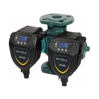 Dab Pumps EVOPLUS SMALL D 60/220.32 M Circolatore elettronico a rotore bagnato per piccoli impianti ad uso abitativo e commerciale, versione gemellare con corpo pompa flangiato DN 32 60231368